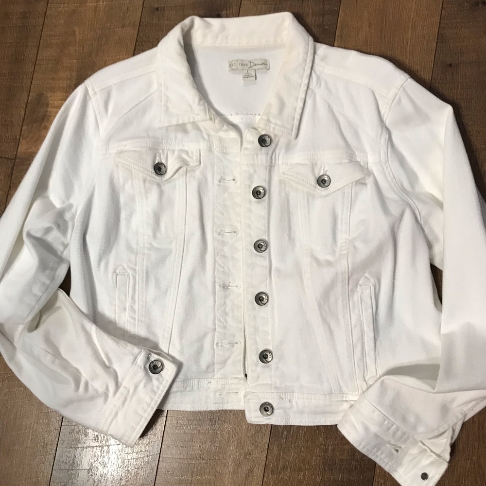 White Jean Jacket